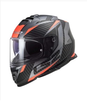 LS2 FF800 STORM II RACER MATT TITANIUM FLUO ORANGE M