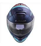 LS2 FF800 STORM SLANT MATT BLUE FL.ORANGE L