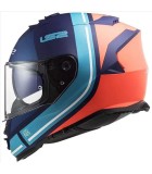 LS2 FF800 STORM SLANT MATT BLUE FL.ORANGE L
