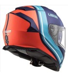 LS2 FF800 STORM SLANT MATT BLUE FL.ORANGE L