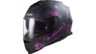 LS2 FF800 STORM II BURST MATT BLACK PINK XL