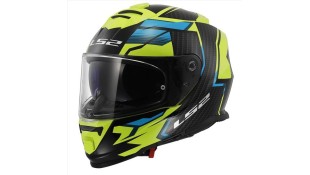 LS2 FF800 STORM II TRACKER GLOSS BLACK H-V YELLOW XL