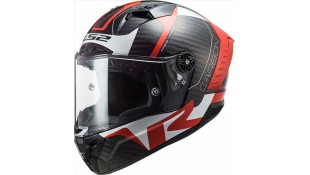 LS2 FF805 THUNDER C RACING1 GL.RED WHITE L