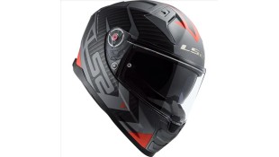 LS2 FF811 VECTOR II SPLITTER MATT TITANIUM RED L