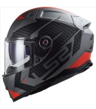 LS2 FF811 VECTOR II SPLITTER MATT TITANIUM RED XL ΕΞΟΠΛΙΣΜΟΣ LS2 FF811 VECTOR II SPLITTER MATT TITANIUM RED XL