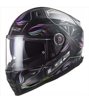 LS2 FF811 VECTOR II TROPICAL GLOSS BLACK WHITE S