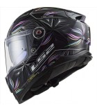 LS2 FF811 VECTOR II TROPICAL BLACK WHITE XL ACCESSORIES LS2 FF811 VECTOR II TROPICAL GLOSS BLACK WHITE XL