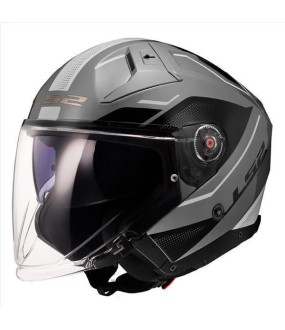 LS2 OF603 INFINITY II VEYRON GLOSS GREY WHITE XL