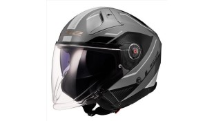 LS2 OF603 INFINITY II VEYRON GLOSS GREY WHITE XL