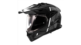 LS2 MX702 PIONEER II HILL MATT BLACK WHITE S