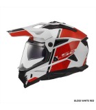 LS2 MX702 PIONEER II HILL MATT BLACK WHITE XL