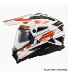 LS2 MX702 PIONEER II NAMIB GLOSS WHITE BLUE RED L