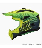 LS2 MX708 FAST II DUCK MATT H-V ORANGE RED M