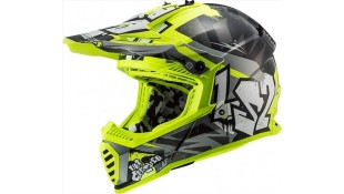 LS2 MX437 FAST EVO CRUSHER BLACK H-V YELLOW 3XL ΕΞΟΠΛΙΣΜΟΣ