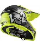 LS2 MX437 FAST EVO CRUSHER BLACK H-V YELLOW 3XL ΕΞΟΠΛΙΣΜΟΣ