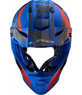 LS2 MX437 FAST EVO ALPHA MATT BLUE 3XL ΕΞΟΠΛΙΣΜΟΣ