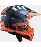 LS2 MX437 FAST EVO XCODE MATT FL.ORANGE BLUE 3XL ΕΞΟΠΛΙΣΜΟΣ