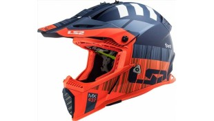 LS2 MX437 FAST EVO XCODE MATT FL.ORANGE BLUE L ΕΞΟΠΛΙΣΜΟΣ