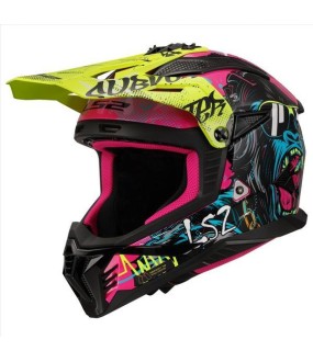 LS2 MX708 FAST II GORILLA GLOSS PURPLE H-V YELLOW L