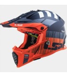 LS2 MX437 FAST EVO XCODE MATT FL.ORANGE BLUE XXL ΕΞΟΠΛΙΣΜΟΣ