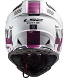 LS2 MX437 FAST EVO XCODE GLOSS WHITE VIOLET 3XL ΕΞΟΠΛΙΣΜΟΣ