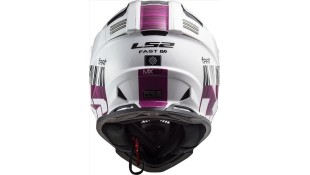 LS2 MX437 FAST EVO XCODE GLOSS WHITE VIOLET XS ΕΞΟΠΛΙΣΜΟΣ