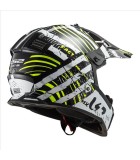 LS2 MX437 FAST EVO VERVE BLACK WHITE XXL ΕΞΟΠΛΙΣΜΟΣ