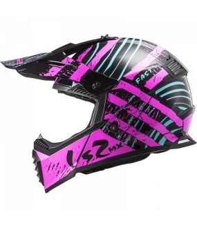 LS2 MX437 FAST EVO VERVE BLACK FLUO PINK 3XL ΕΞΟΠΛΙΣΜΟΣ