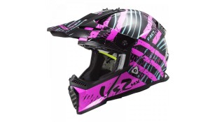 LS2 MX437 FAST EVO VERVE BLACK FLUO PINK M ΕΞΟΠΛΙΣΜΟΣ