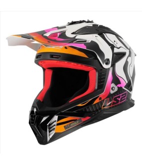 LS2 MX708 FAST II WASH GLOSS WHITE S