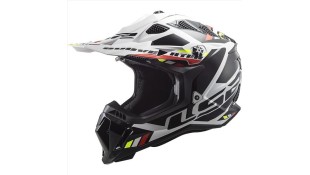 LS2 MX700 SUBVERTER EVO II STOMP WHITE BLACK L