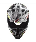LS2 MX700 SUBVERTER EVO II STOMP WHITE BLACK M