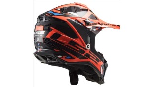 LS2 MX700 SUBVERTER STOMP FLUO ORANGE BLACK 3XL ΕΞΟΠΛΙΣΜΟΣ