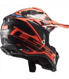LS2 MX700 SUBVERTER EVO II STOMP FLUO ORANGE BLACK L