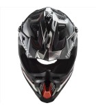 LS2 MX700 SUBVERTER EVO II ARCHED BLACK SILVER TITAN. M