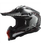 LS2 MX700 SUBVERTER EVO II ARCHED BLACK SILVER TITAN. S