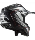 LS2 MX700 SUBVERTER EVO II ARCHED BLACK SILVER TITAN. S