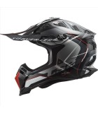 LS2 MX700 SUBVERTER EVO II ARCHED BLACK SILVER TITAN. S