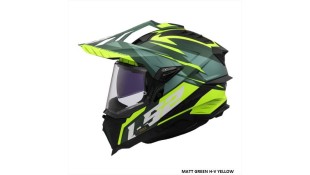 LS2 MX701 EXPLORER SPIRE MATT GREEN H-V YELLOW L