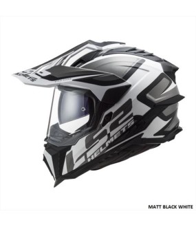 LS2 MX701 EXPLORER ALTER MATT BLACK WHITE L
