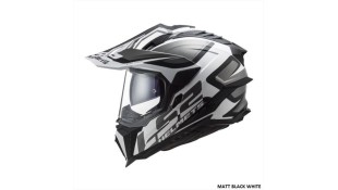 LS2 MX701 EXPLORER ALTER MATT BLACK WHITE L