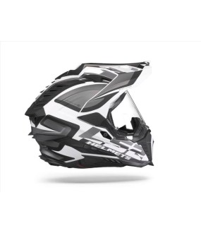 LS2 MX701 EXPLORER ALTER MATT BLACK WHITE L