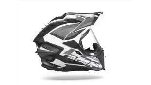 LS2 MX701 EXPLORER ALTER MATT BLACK WHITE L