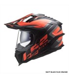 LS2 MX701 EXPLORER ALTER MATT BLACK WHITE L