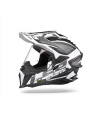 LS2 MX701 EXPLORER ALTER MATT BLACK WHITE L