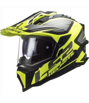 LS2 MX701 EXPLORER ALTER MATT BLACK H-V YELLOW L