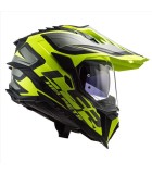 LS2 MX701 EXPLORER ALTER MATT BLACK H-V YELLOW S