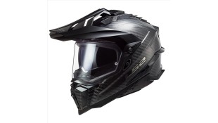 LS2 MX701 C EXPLORER GLOSS CARBON XL