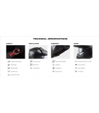 LS2 MX701 C EXPLORER EDGE GLOSS BLACK H-V YELLOW TITANIUM S