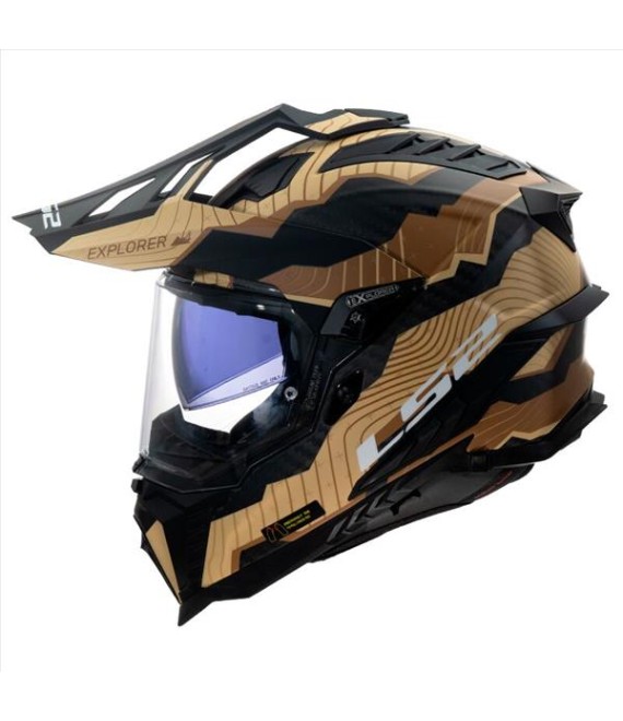 LS2 MX701 C EXPLORER EXTEND MATT H-V YELLOW M ACCESSORIES LS2 MX701 C EXPLORER TRICK MATT BROWN SAND M